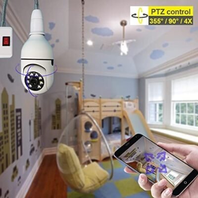 PTZ V380 Light Bulb Camera