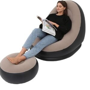 hghio-8fcs Velvet 2 Seater Inflatable Lounge Chair | Air Sofa