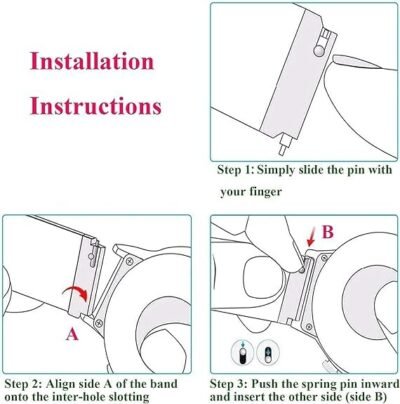 22mm Stainless Steel Chain Watch Strap Band