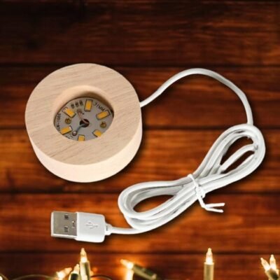 Lord Ganesh Ji Crystal Ball Night Light