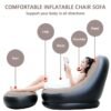 Velvet 2 Seater Inflatable Lounge Chair | Air Sofa
