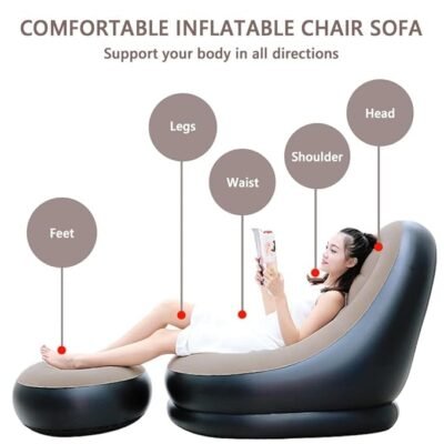 Velvet 2 Seater Inflatable Lounge Chair | Air Sofa