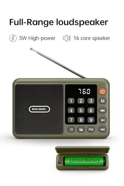 Portable FM Radio with Preset Stations
