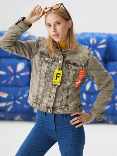 Ladies Stylish Denim Jacket | Pre woolen Jacket