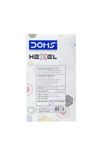DOMS HEXEL Pen Blue - 20 PCS Box
