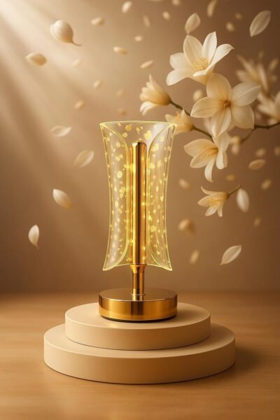 Crystal Table Lamp - Touch Control & USB Rechargeable