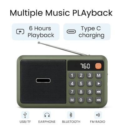 Portable FM Radio with Preset Stations