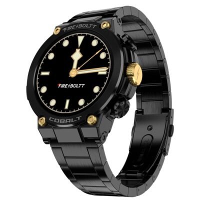Fire-Boltt Cobalt Black Gold Smartwatch
