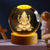 Lord Ganesh Ji Crystal Ball Night Light