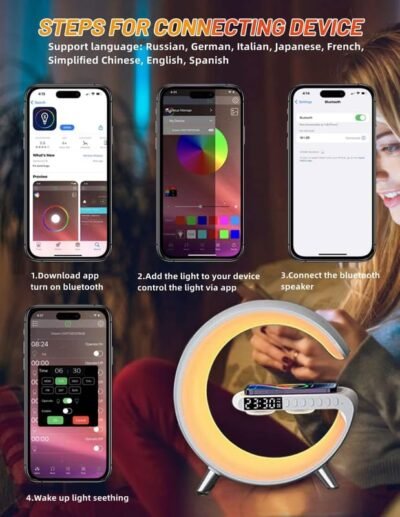 Wireless G Speaker & Smart Light Combo