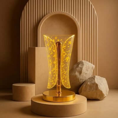 Crystal Table Lamp - Touch Control & USB Rechargeable
