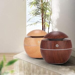 Wood Cool Mist Ultrasonic Humidifier for Room Moisture