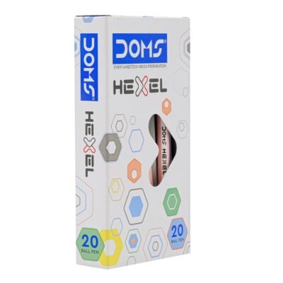 DOMS HEXEL Pen Blue - 20 PCS Box