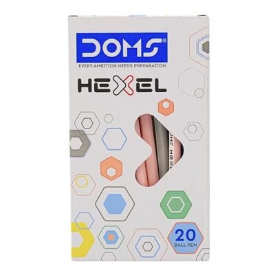 DOMS HEXEL Pen Blue - 20 PCS Box