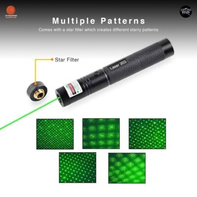Zadinga Laser Light USB Rechargeable Green Laser Pointer