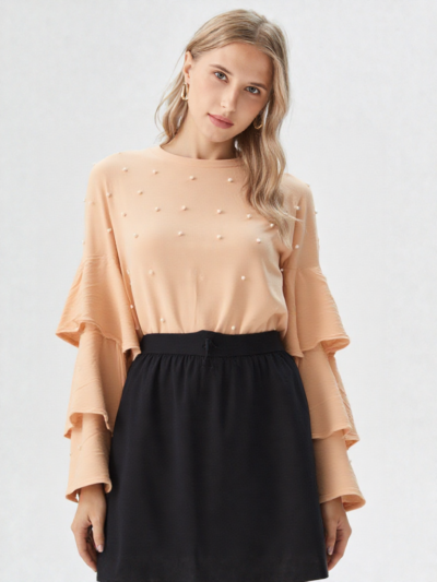 Girls Pre-winter  Fit Ribbed Top