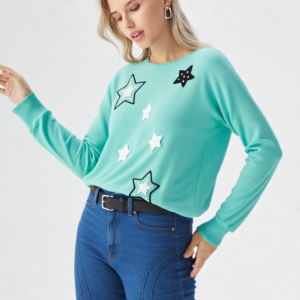 Women's Pre-winter Striped  Ribbed Top