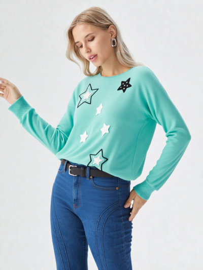 Women's Pre-winter Striped  Ribbed Top