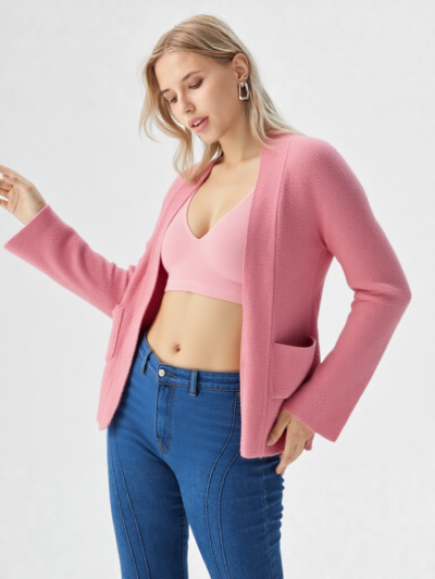 Ladies Cotton Full Sleeves Shrug with Pocket