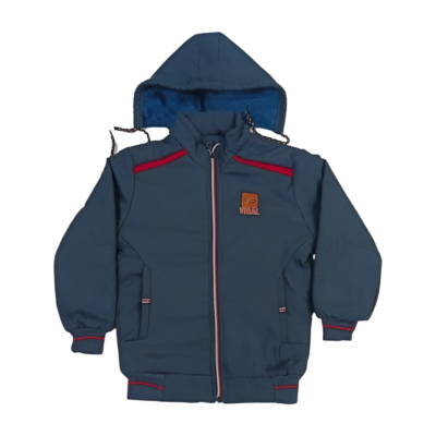 Boys Poka Jacket with Cap for winters