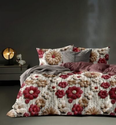 MONISTIC Home 7D Print Cotton Bedsheet