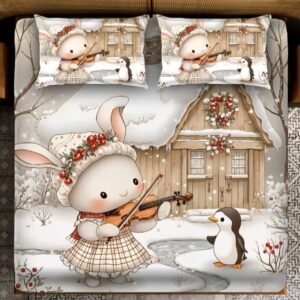 Sitting Style Cotton Super King Printed Bedsheet