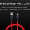 MI Micro USB Braided Cable - Red