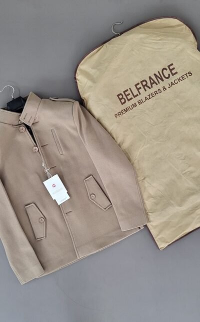 Premium Tweed Satin Jacquard Jacket for Men