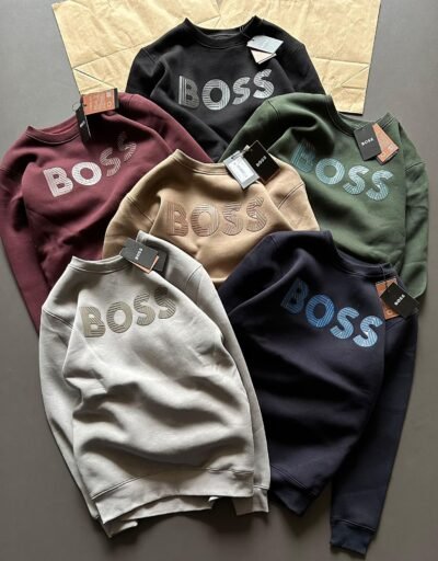 Men's Boss Sweatshirt: Cotton Fleece Comfort