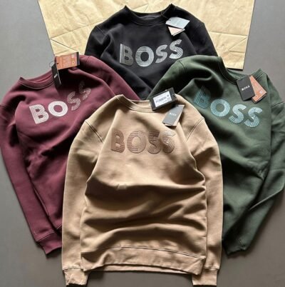 Men's Boss Sweatshirt: Cotton Fleece Comfort