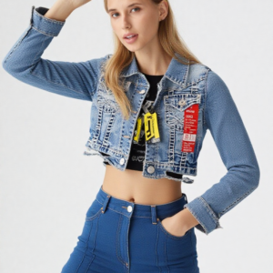 Girls Fancy Denim Jacket
