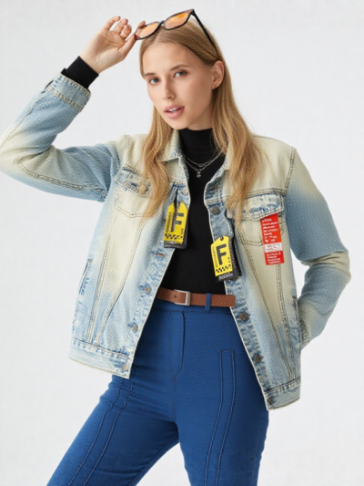 Girls Stylish Denim Jacket|  half sleeve jackets
