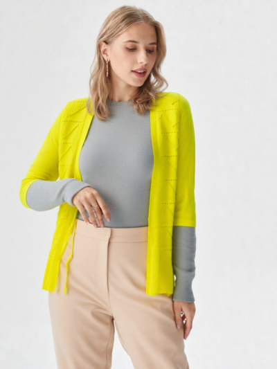 Girls Full Sleeves Shrug with Pocket