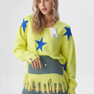 Girls Woolen Stylish yellow sweaters