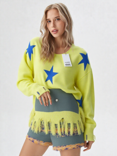 Girls Woolen Stylish yellow sweaters