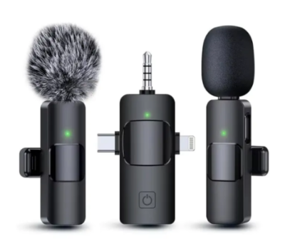 K15 3-in-1 Wireless Lavalier Microphone