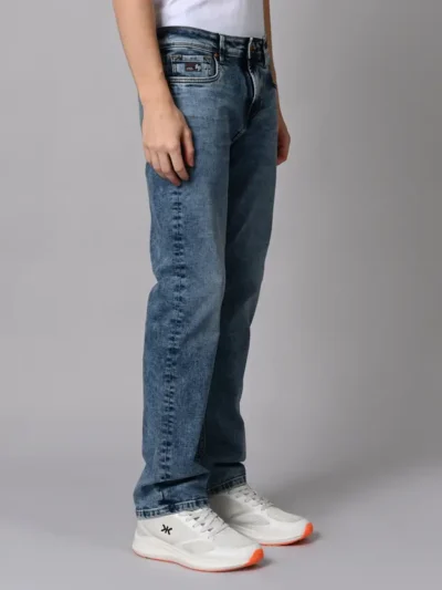 Killer Men Straight Fit Mid Rise Blue Jeans