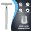 psr-double-edge-safety-razor-ss-01cc-with-stand-and-shaving-original-imah8zyec4pmkhgg Pearl Shaving PSR Safety Razor Set