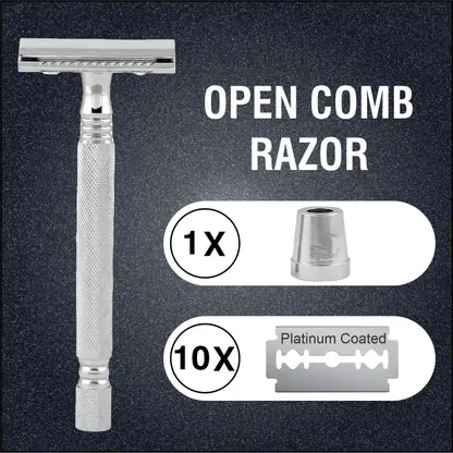 psr-double-edge-safety-razor-ss-01cc-with-stand-and-shaving-original-imah8zyewgpga6gk Pearl Shaving PSR Safety Razor Set