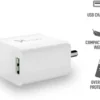 Syska 18W Wall Charger with Detachable Cable