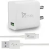 Syska 18W Wall Charger with Detachable Cable