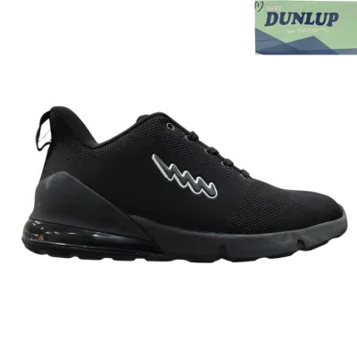 Dunlup Dark Black Men's Sport Shoes