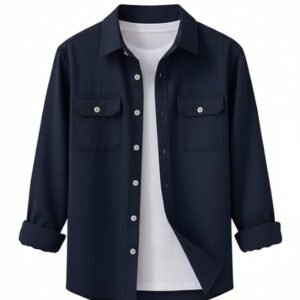 DEELMO Men's Stylish Cotton Blend Shirt