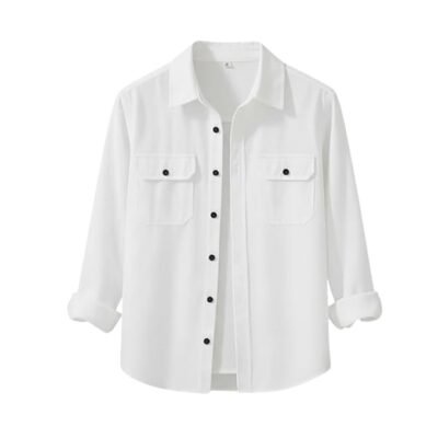 DEELMO Men's Stylish Cotton Blend Shirt