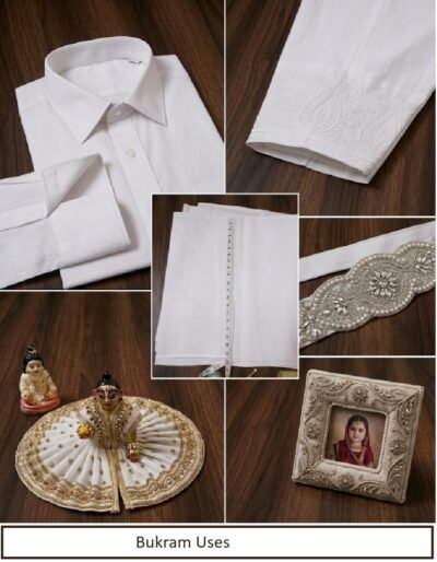 Buckram for Tailoring and Stitching, Interlining Stiff  Sheet | White-2 Meter