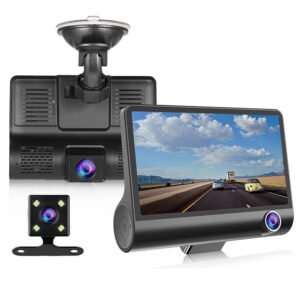 Dual Dash Cam with 4-Inch Screen