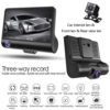 Dual Dash Cam with 4-Inch Screen