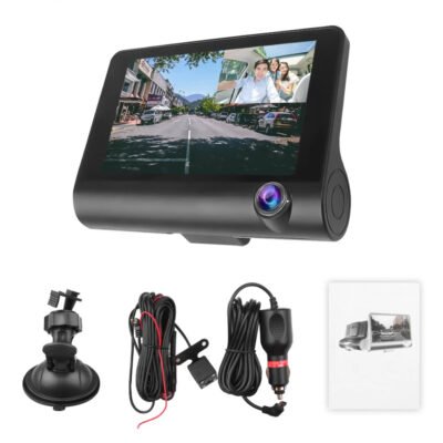 Dual Dash Cam with 4-Inch Screen