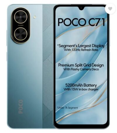 POCO C71 - Cool Blue Smartphone