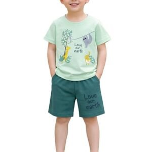 Kids Cotton T-Shirt Shorts Set